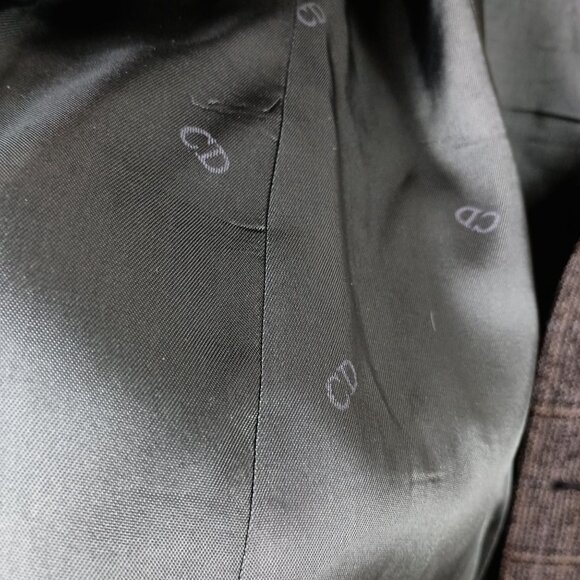 Vintage Christian Dior Monsieur for Frederick & Nelson Mens Blazer Gray Size 42L - Picture 11 of 11